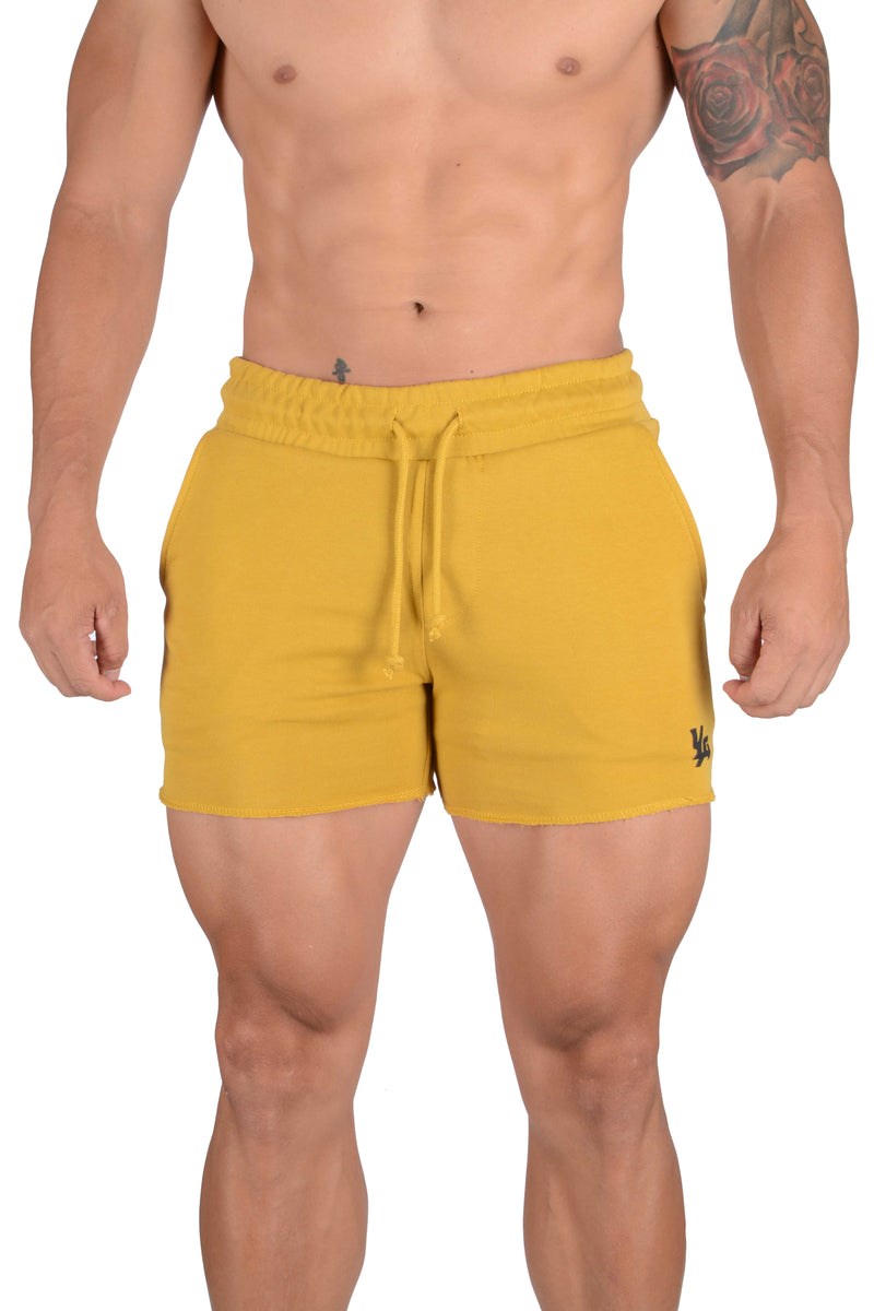 YoungLA 102 Bodybuilding French Terry Shorts Žluté | LEPW01758