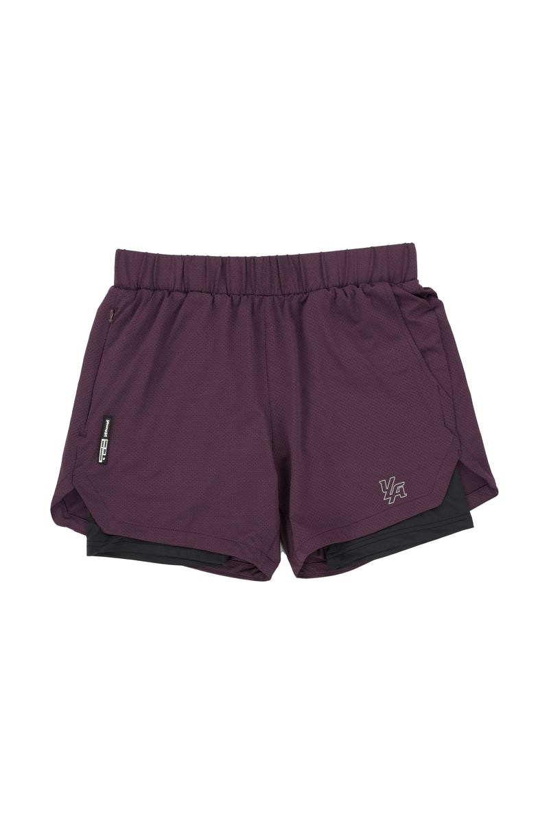 YoungLA 105 Compression Shorts 2.0 Plum/Black | KWLF91038