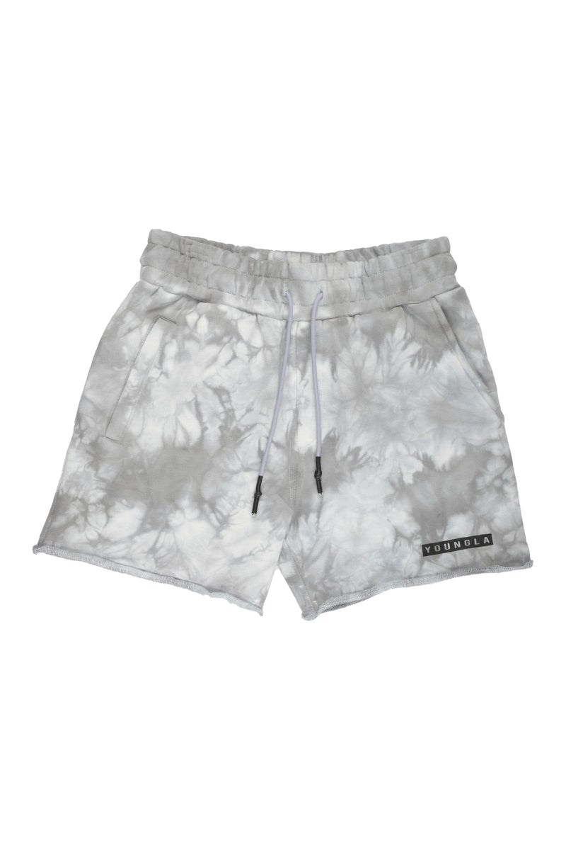 YoungLA 107 Tie Dye Krátké Shorts Overcast | UXIY12503