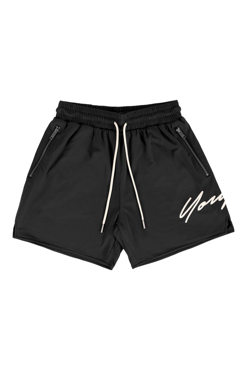 YoungLA 115 Signature Shorts Černé | JWFI26087