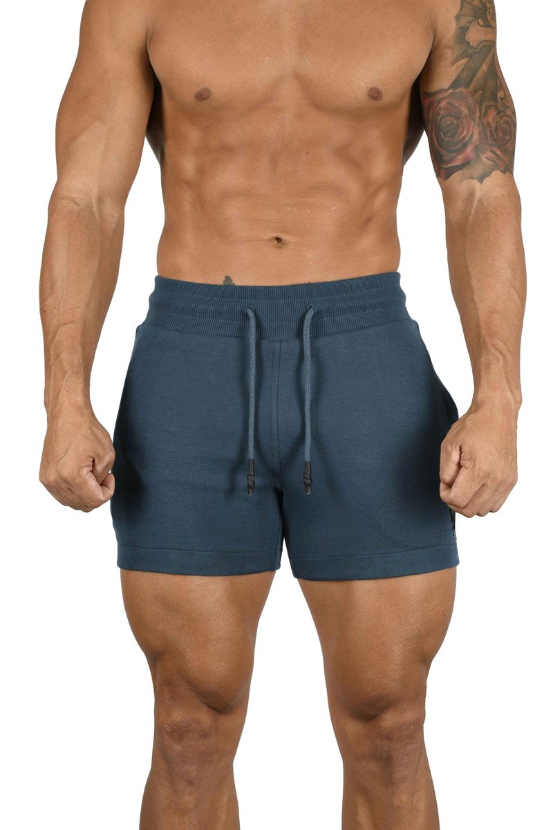 YoungLA 126 Interlock Shorts Teal | XPHZ53902