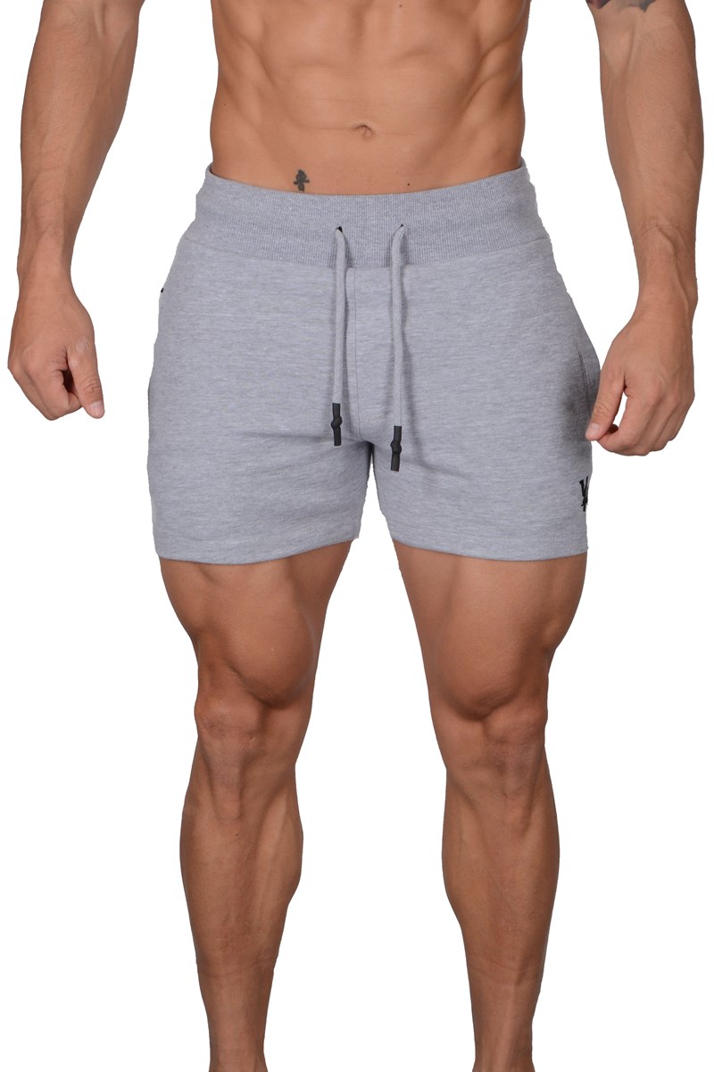 YoungLA 126 Interlock Shorts Šedé | WFQH97456