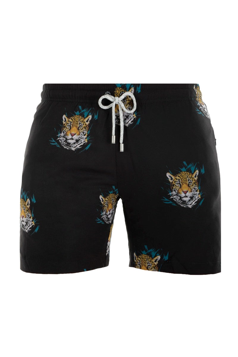 YoungLA 128 Abstract Swim Shorts \'22 Disguised Tiger | KXYG65073