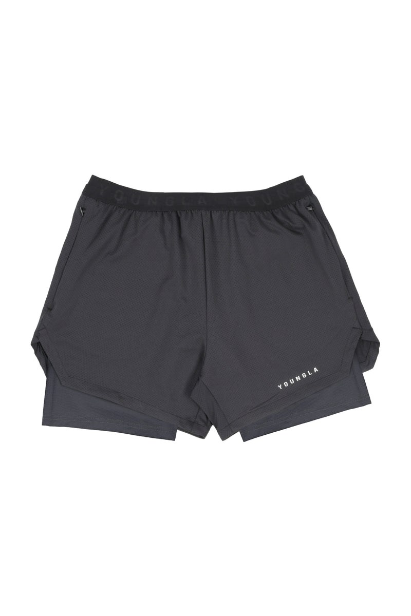 YoungLA 129 Trilogy Compression Shorts Černé | GSCX04681