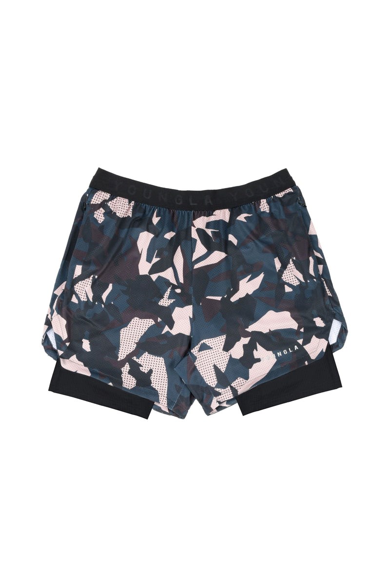 YoungLA 138 Trilogy Camo Compression Shorts Maskáčové | DBWF20134