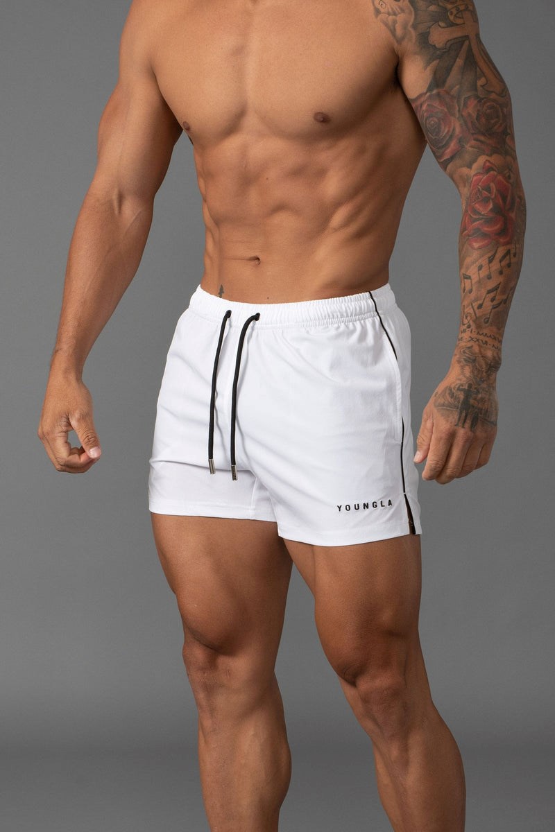 YoungLA 143 Krátké Krátké Swim Shorts Bílé | VJOX60127