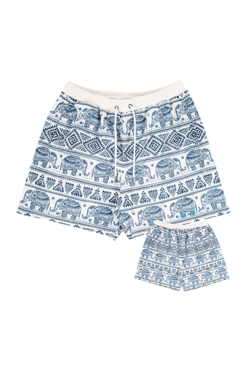 YoungLA 150 After Party Shorts Tribal Elephants | QBRN86027