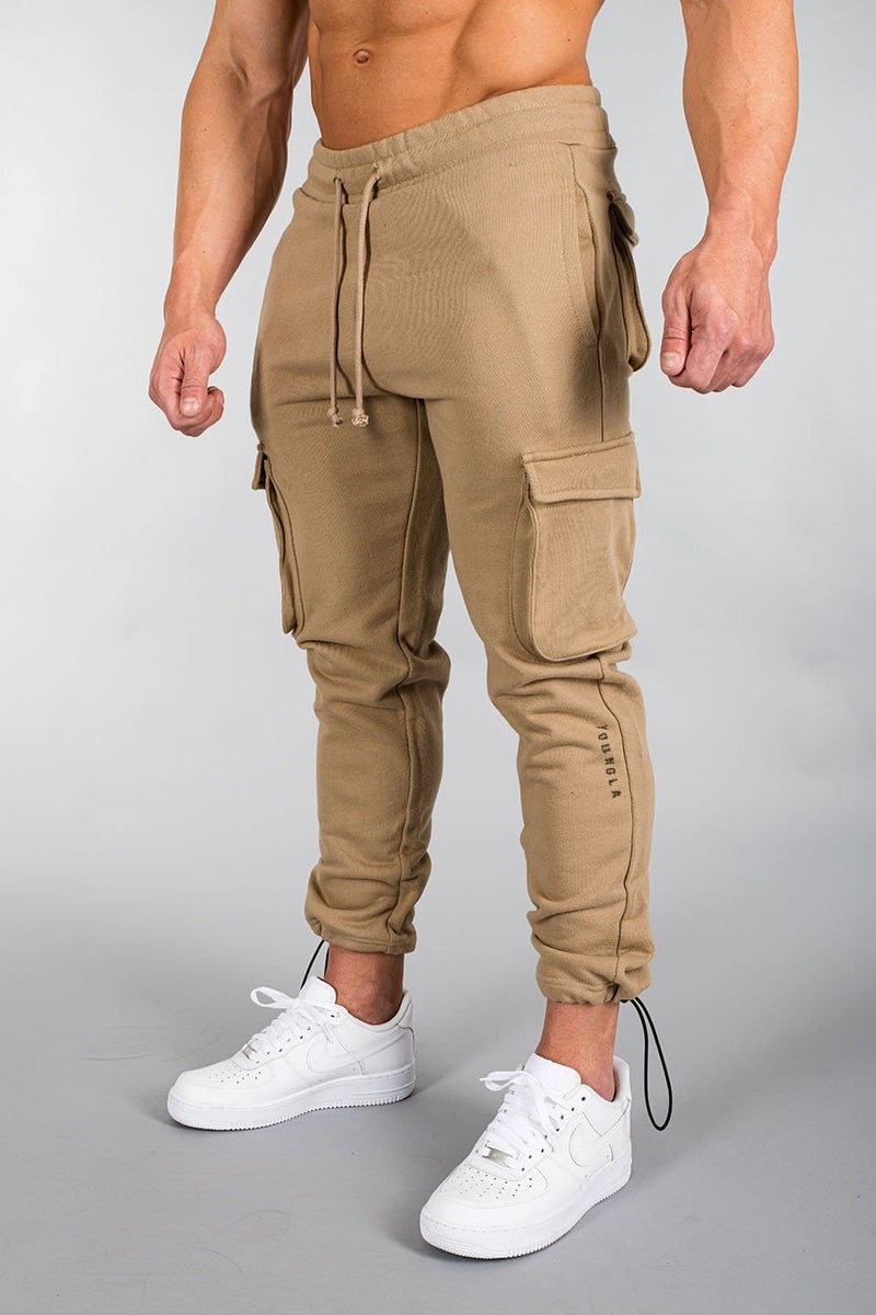 YoungLA 206 Rambo Combat Joggers Taupe | MXDT30675