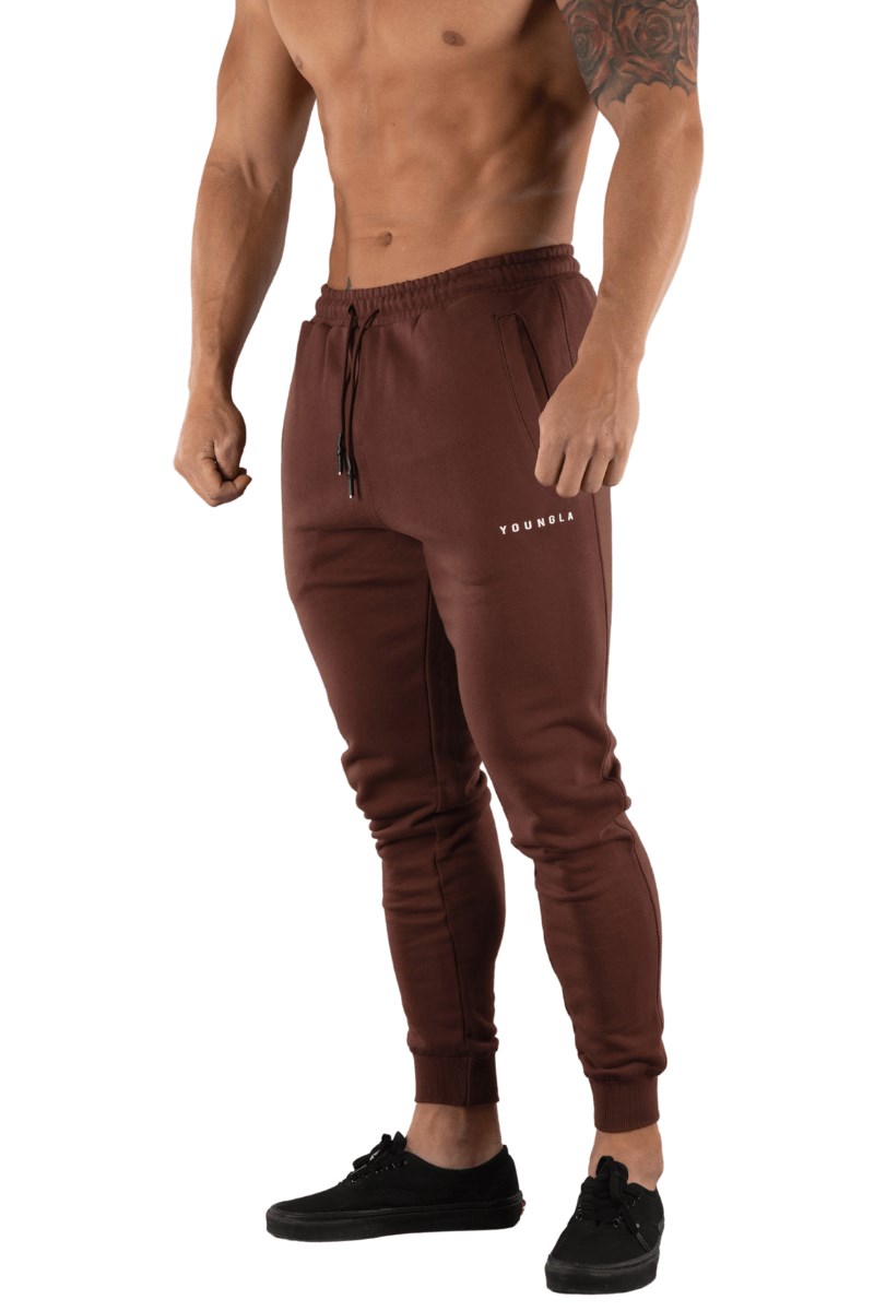 YoungLA 213 Elite Joggers Hnědé | SDTK90873