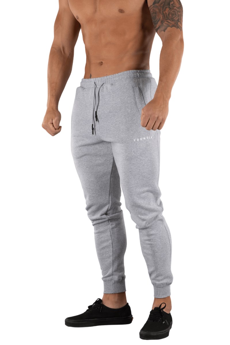 YoungLA 213 Elite Joggers Šedé | ZAQI03572