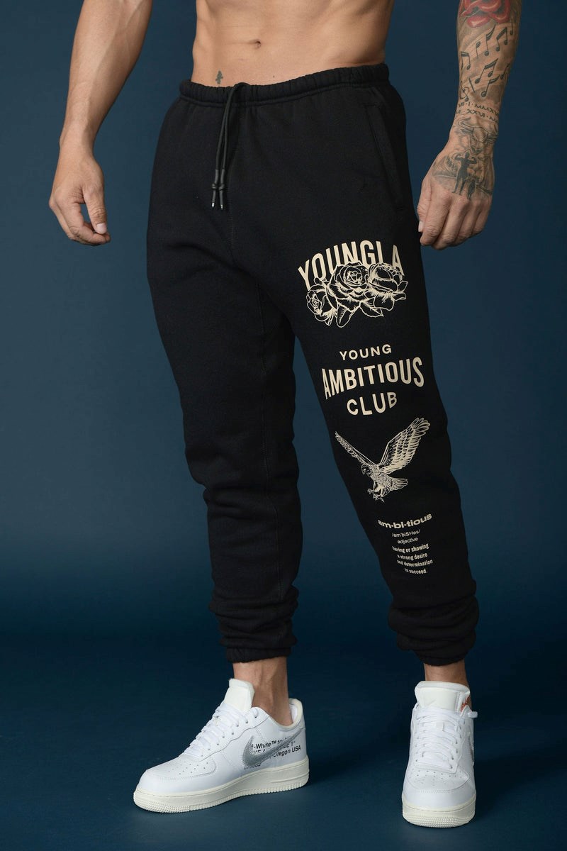 YoungLA 233 The Immortal Joggers Černé | PFRZ81472