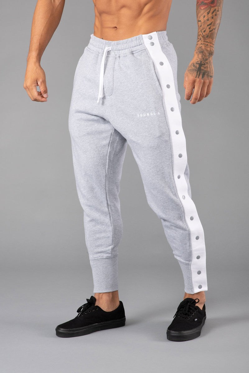 YoungLA 235 - 90s Tear Away Joggers Šedé | UVPS12746