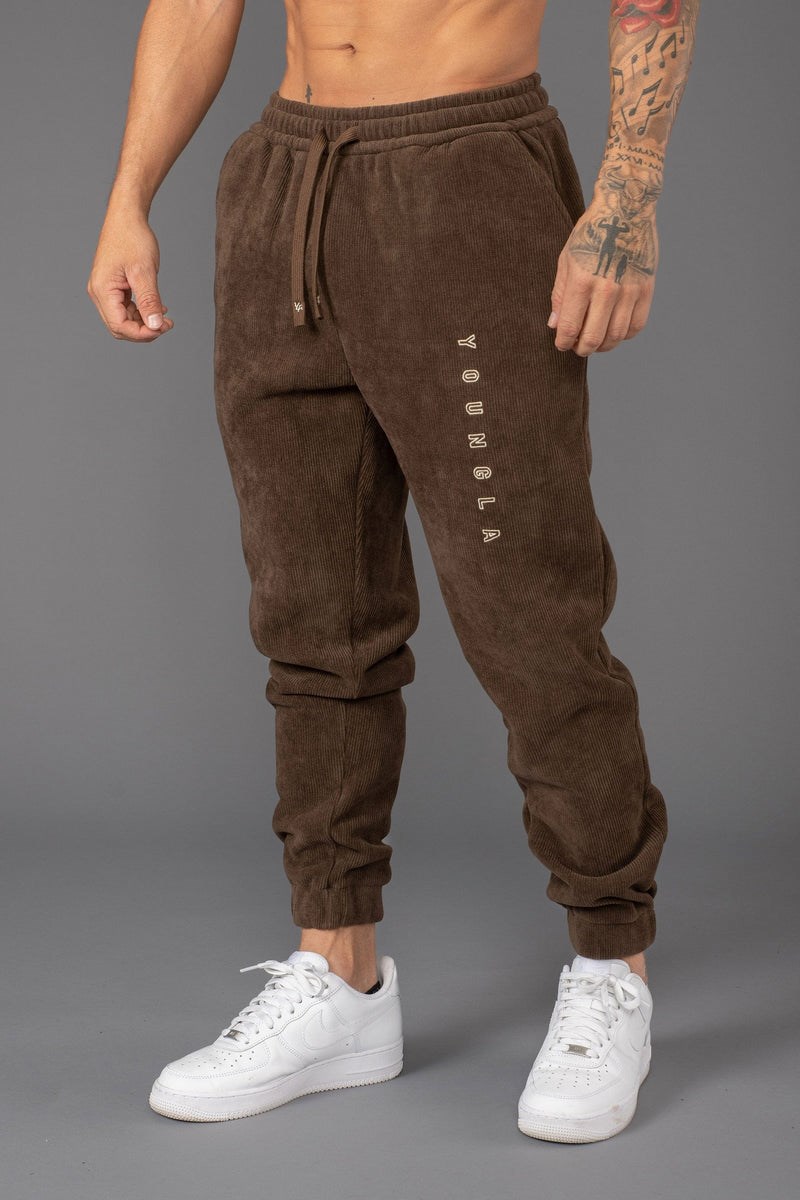 YoungLA 244 Aspen Joggers Hnědé | SJFH25873