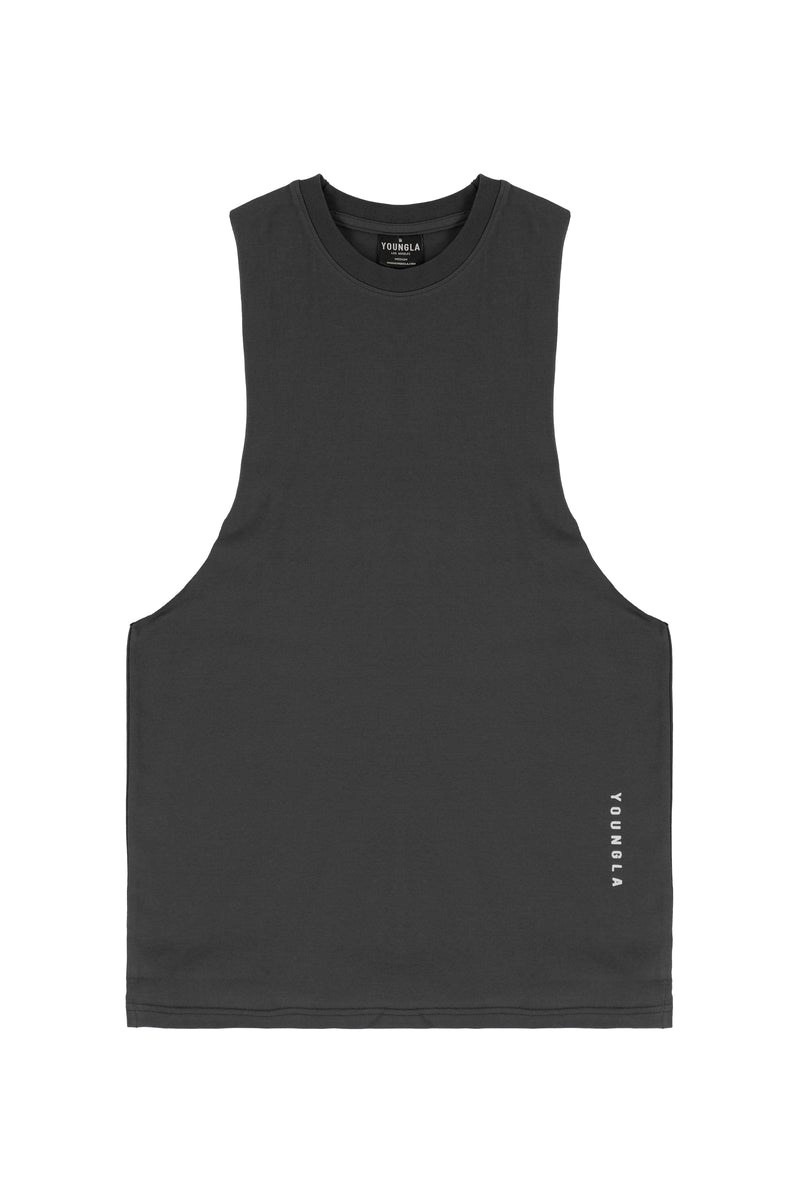 YoungLA 317 Delt Tanks Charcoal | REFP92156