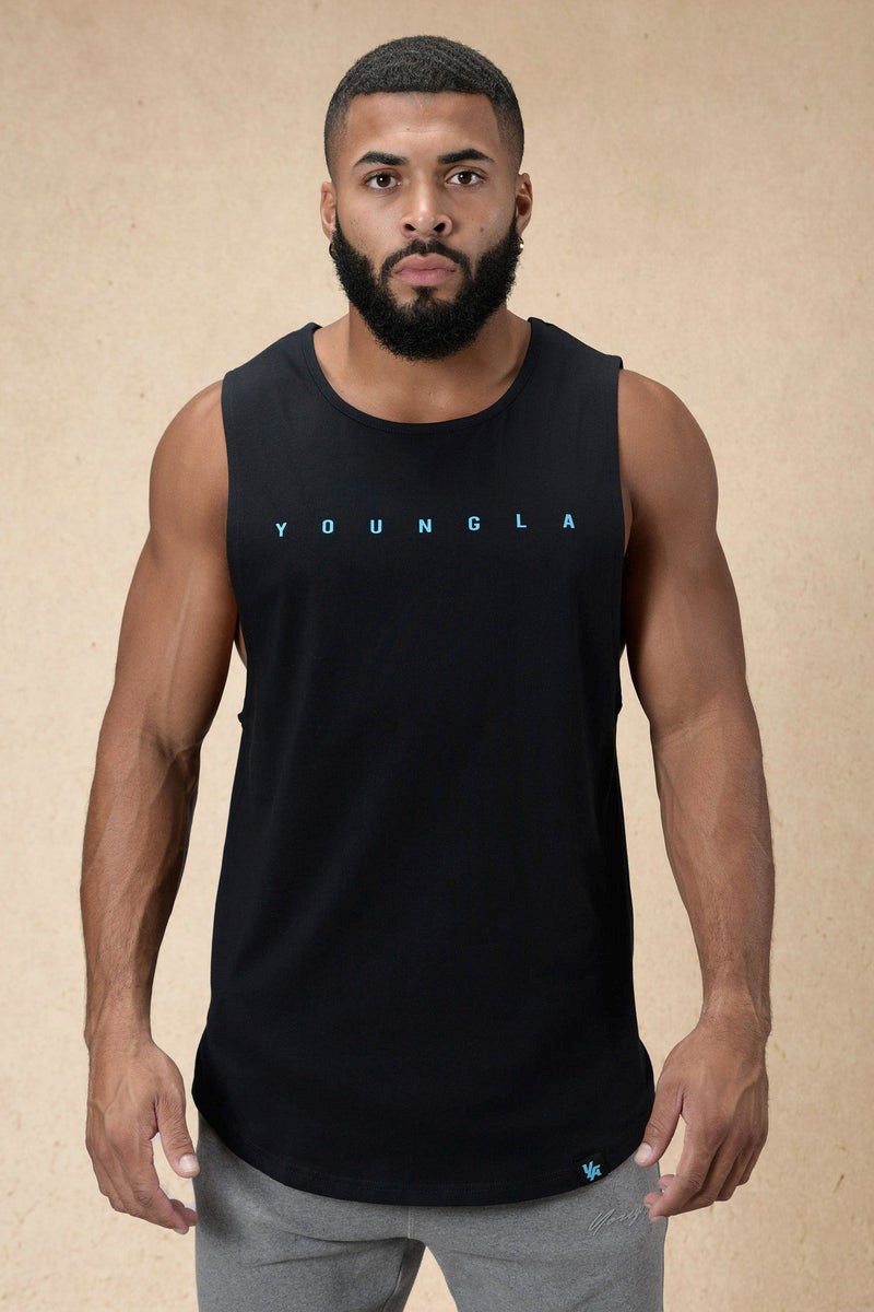 YoungLA 332 Infinity Muscle Tanks Černé | MRET64932