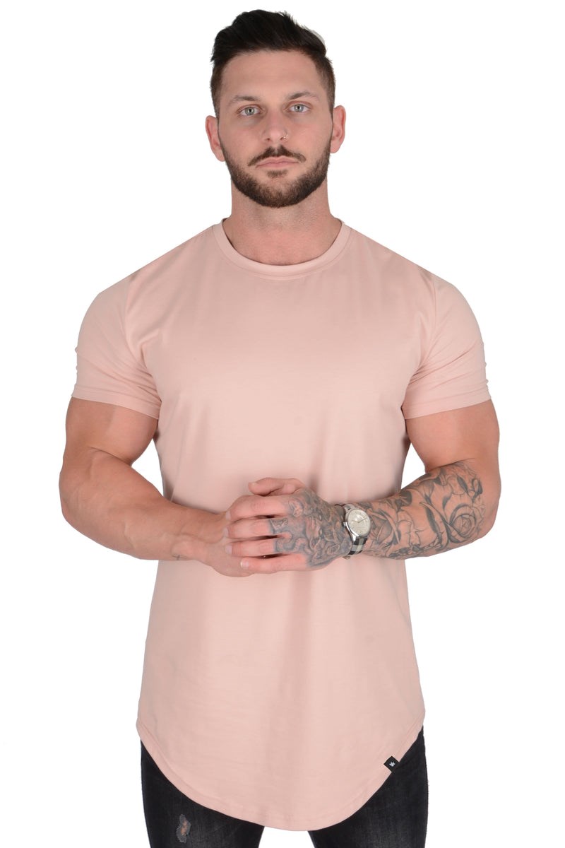 YoungLA 402 Perfect Tee - Scallop Bottom Salmon | ELDN58420