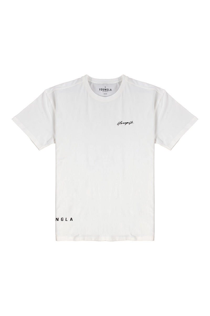 YoungLA 414 Signature Tees Bílé | ZRST53014