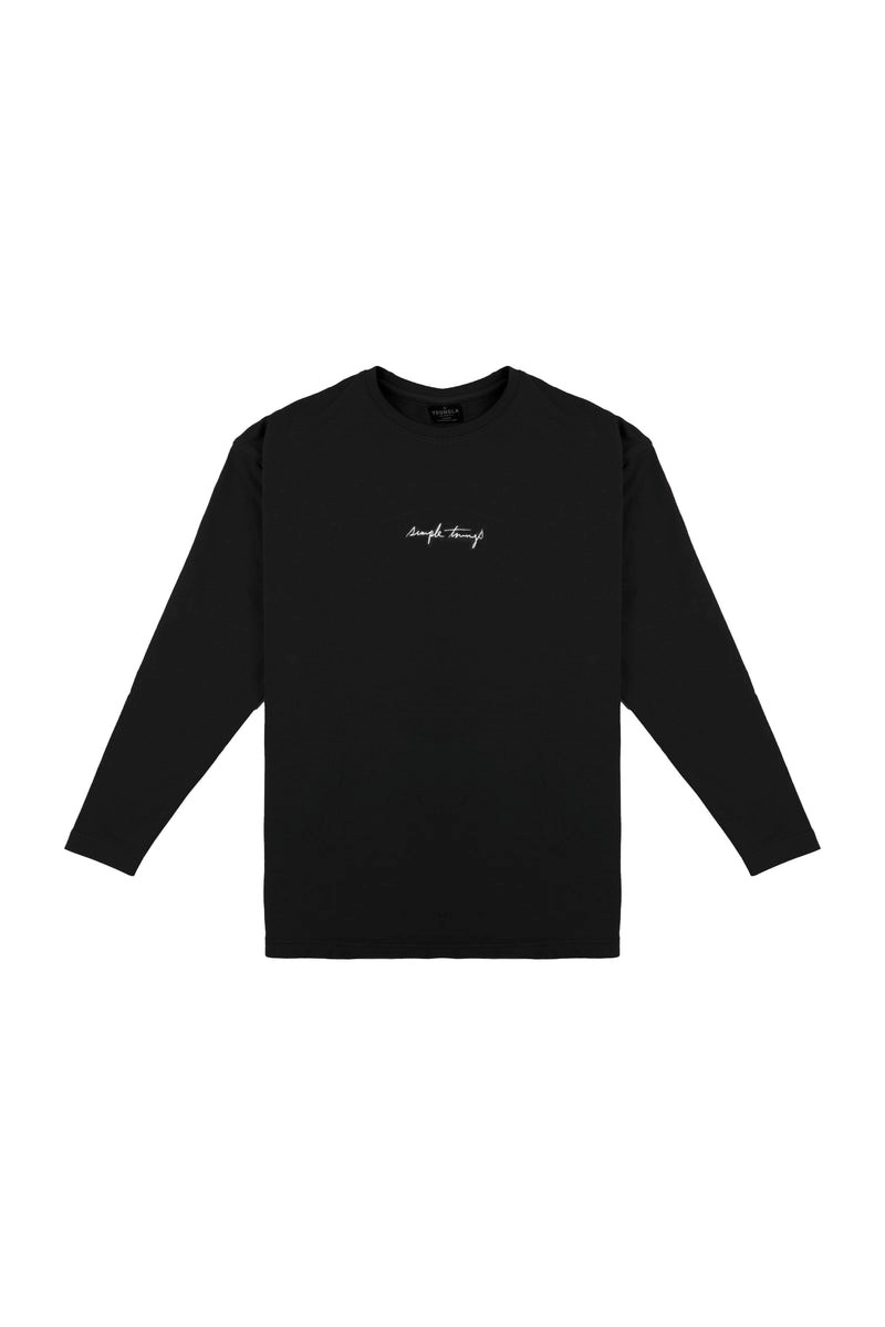 YoungLA 427 Simple Things Long Sleeve Shirt Černé | MCVE92564