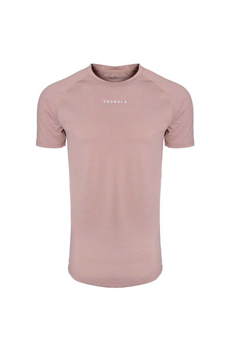 YoungLA 440 Performance Line Krátké Sleeve Shirts Salmon | LWFI45820