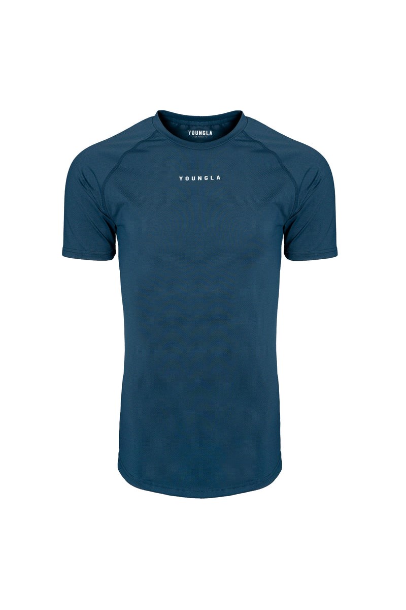 YoungLA 440 Performance Line Krátké Sleeve Shirts Teal | QPTK48302