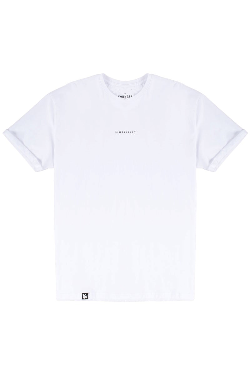 YoungLA 456 Simplicity Tees Bílé | BZWN58920