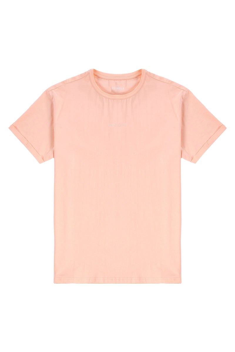 YoungLA 456 Simplicity Tees Peach | JDSF86197