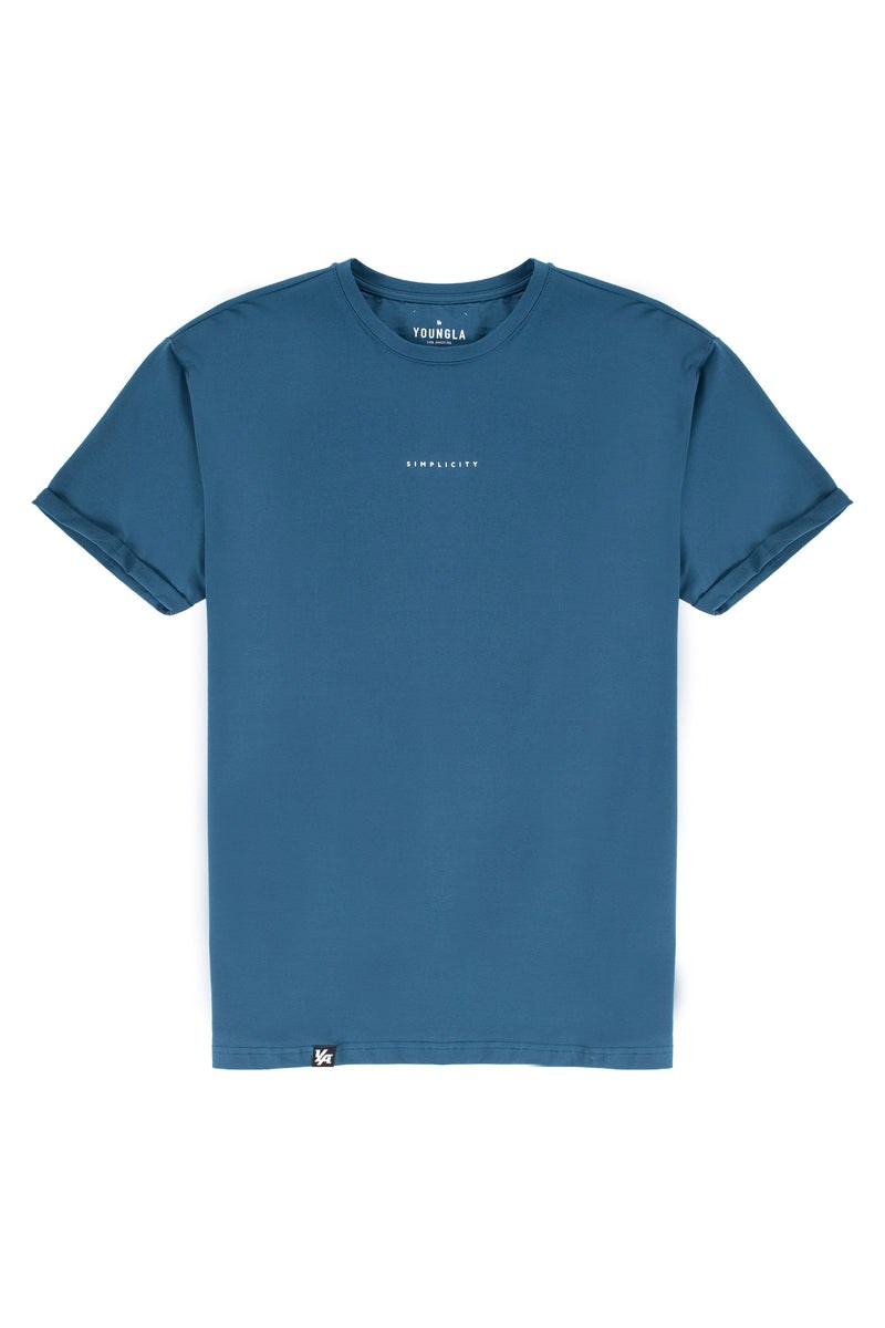 YoungLA 456 Simplicity Tees Teal | WUAE01837