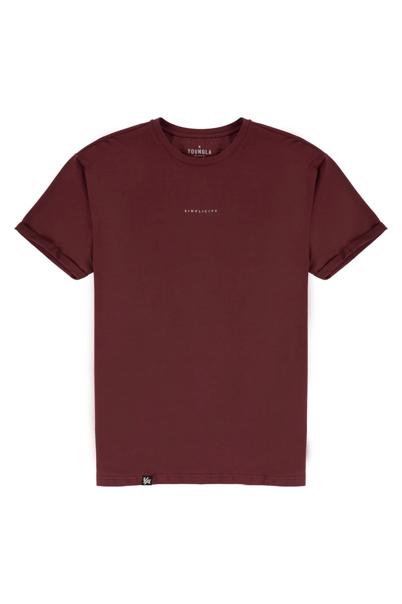 YoungLA 456 Simplicity Tees Wine | SCZA79532