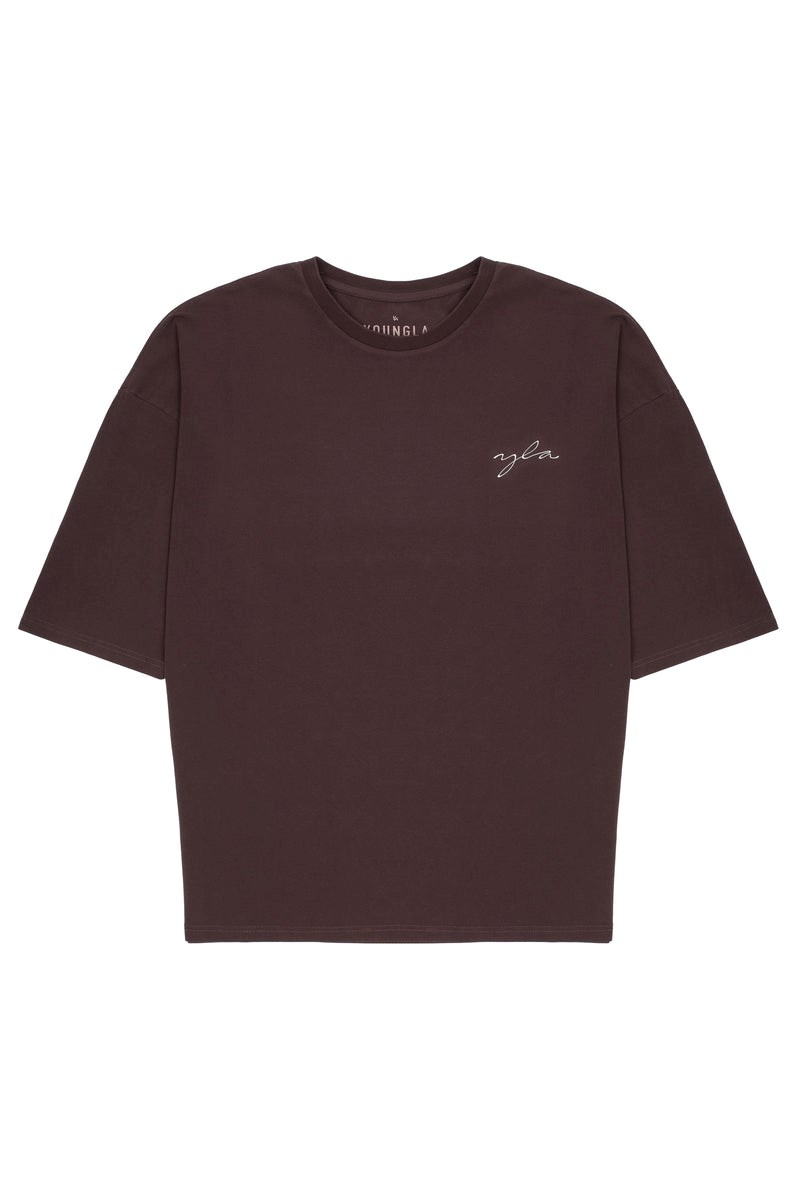 YoungLA 464 Skyline Super Sized Tees Blankyt Světle Modré | QNGL42987