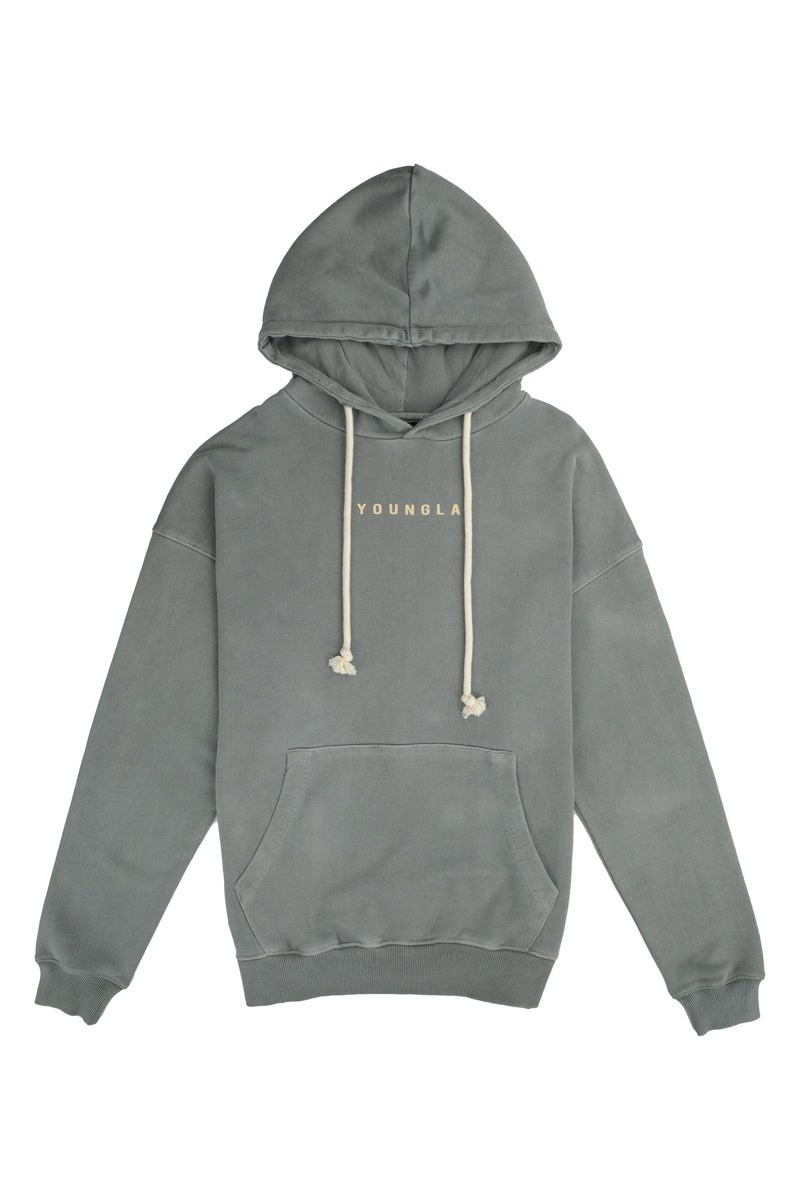 YoungLA 513 Skyline Hoodies Šedé Blankyt Světle Modré | RCWS31794