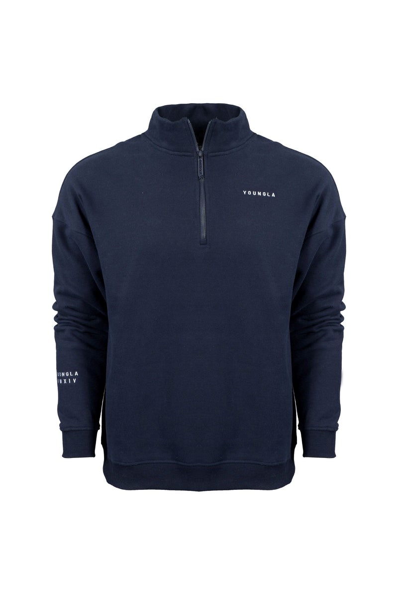 YoungLA 516 Alumni Quarter Zips Tmavě Blankyt | TRIA34052