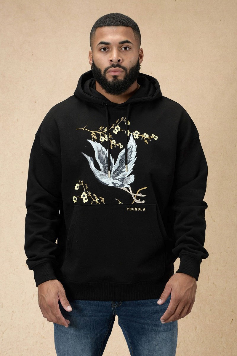 YoungLA 548 Dreamer Hoodies Černé | PQBN29540