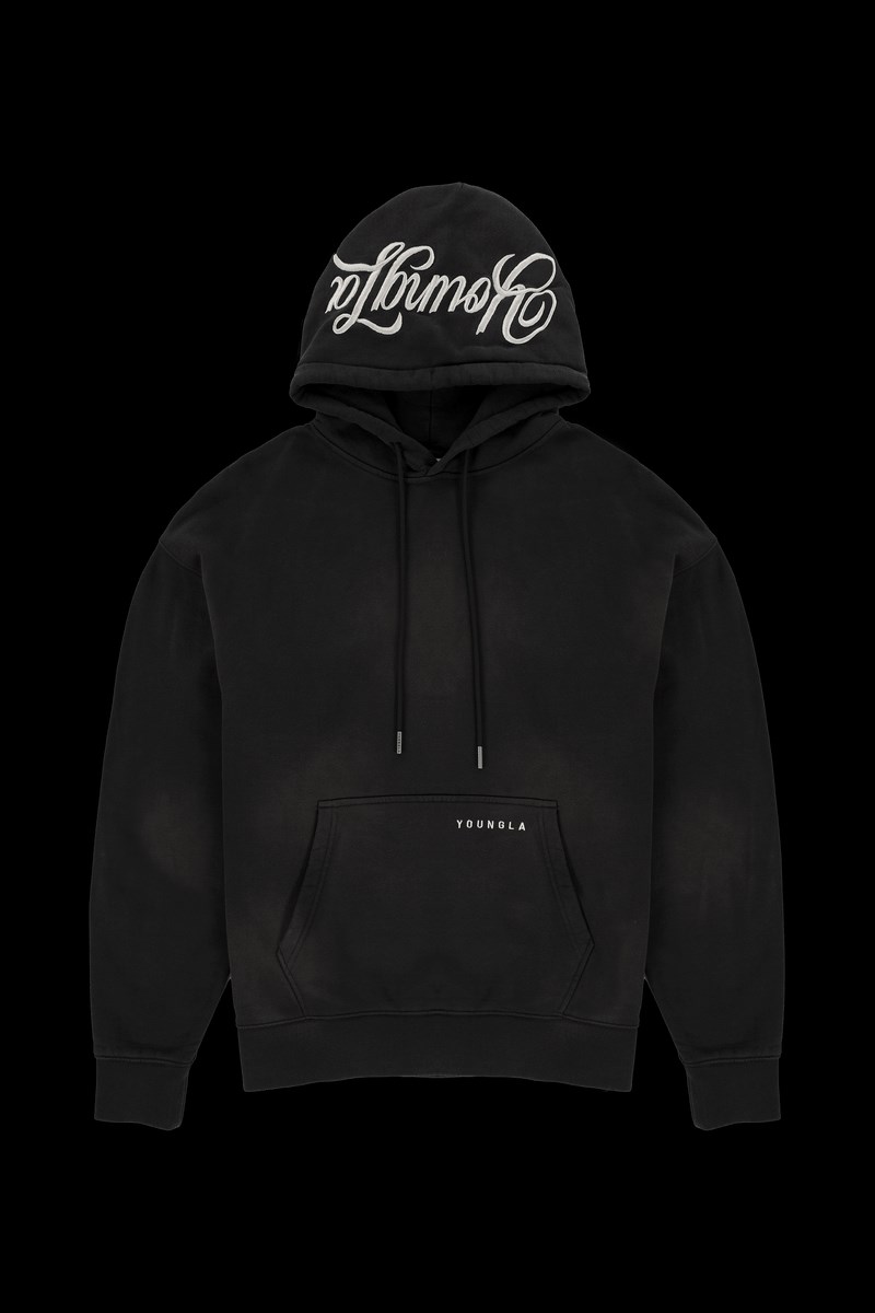 YoungLA 549 Phantom Hoodies Černé Blankyt Světle Modré | BFRH78314