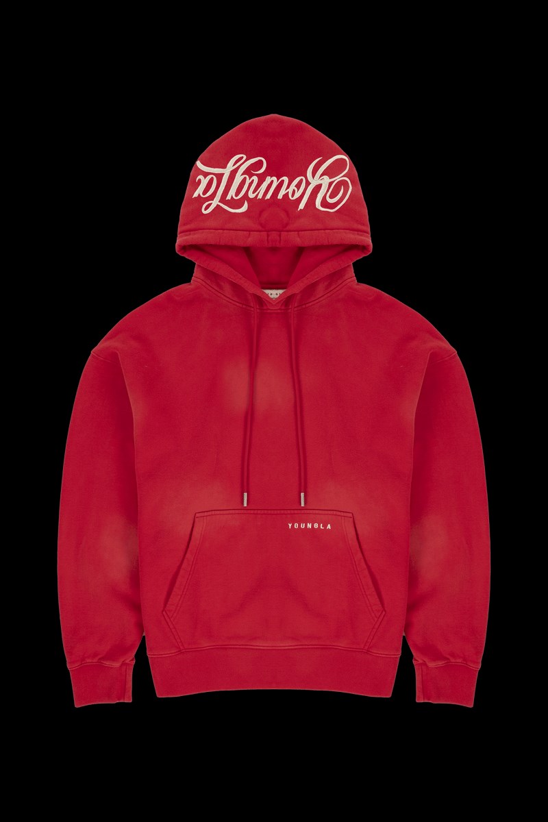 YoungLA 549 Phantom Hoodies Červené Blankyt Světle Modré | KRDJ36758