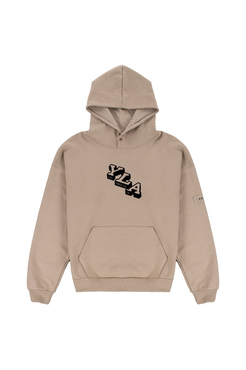 YoungLA 551 Campus Hoodies Latte | LNQK08379