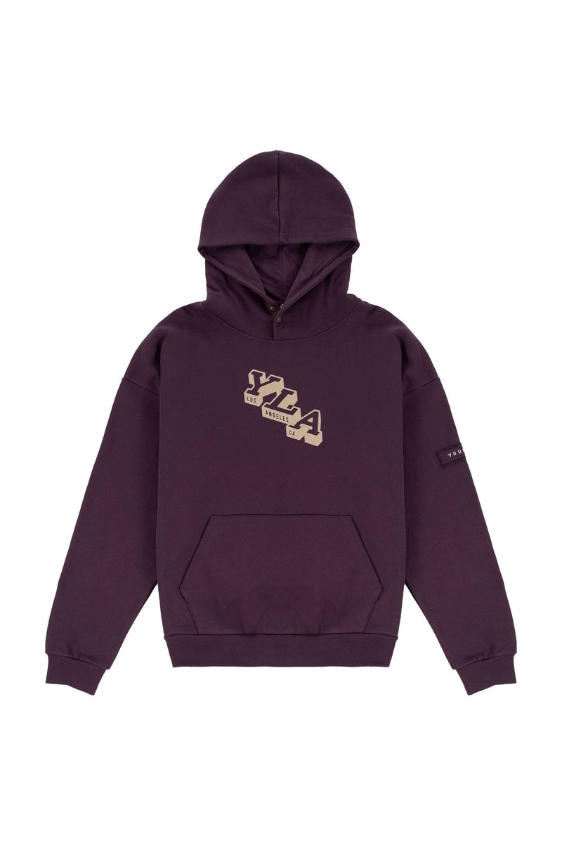 YoungLA 551 Campus Hoodies Plum Perfect | RNXU76213