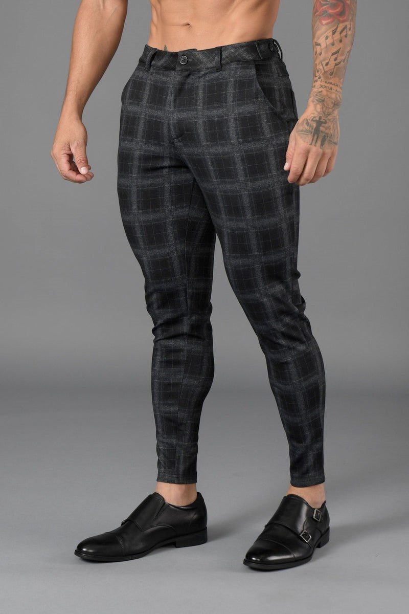 YoungLA 615 New Šaty Pants Black/Grey | MVOS87396