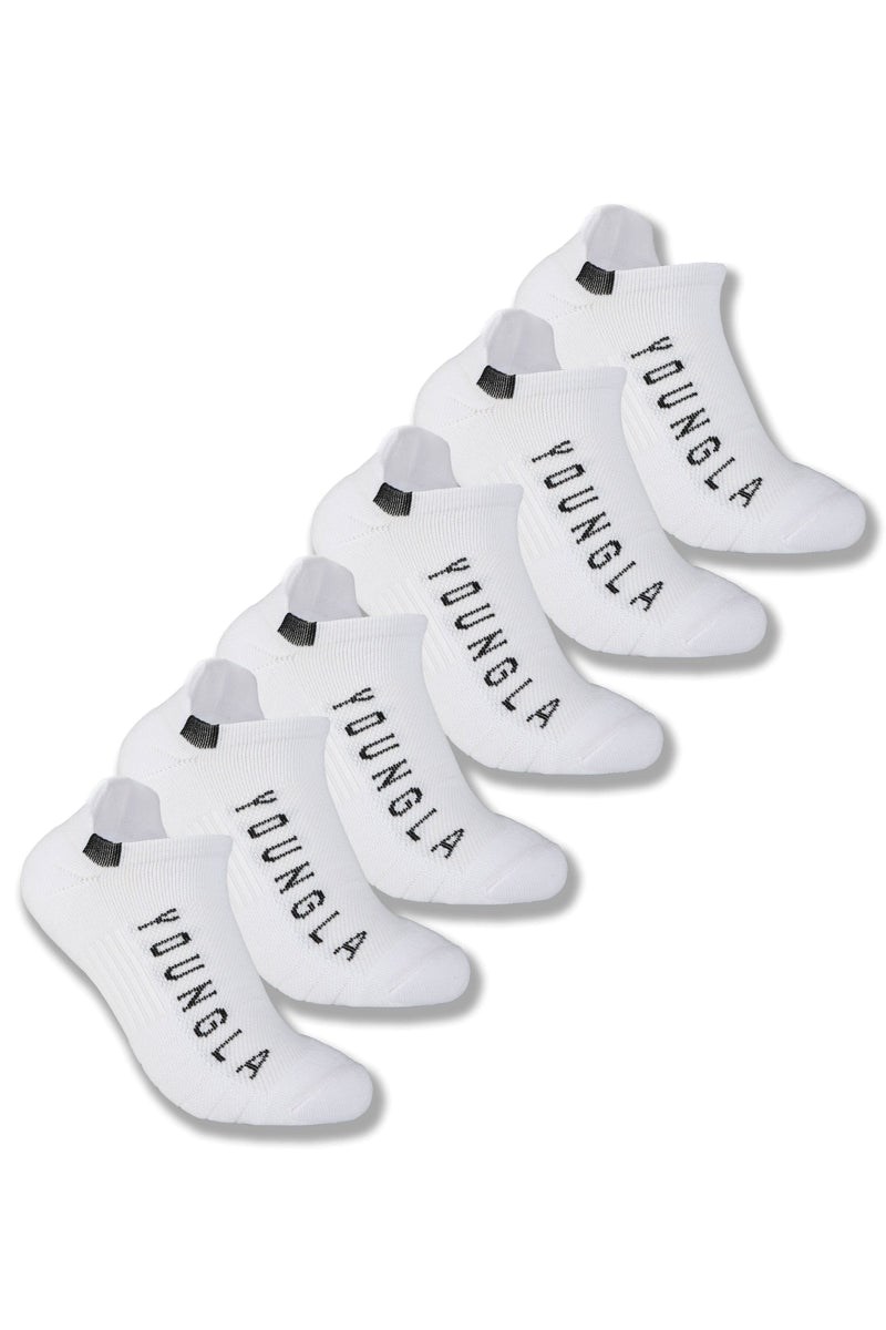 YoungLA 710 Performance Ankle Socks 3-Pack Bílé | QFRO80716