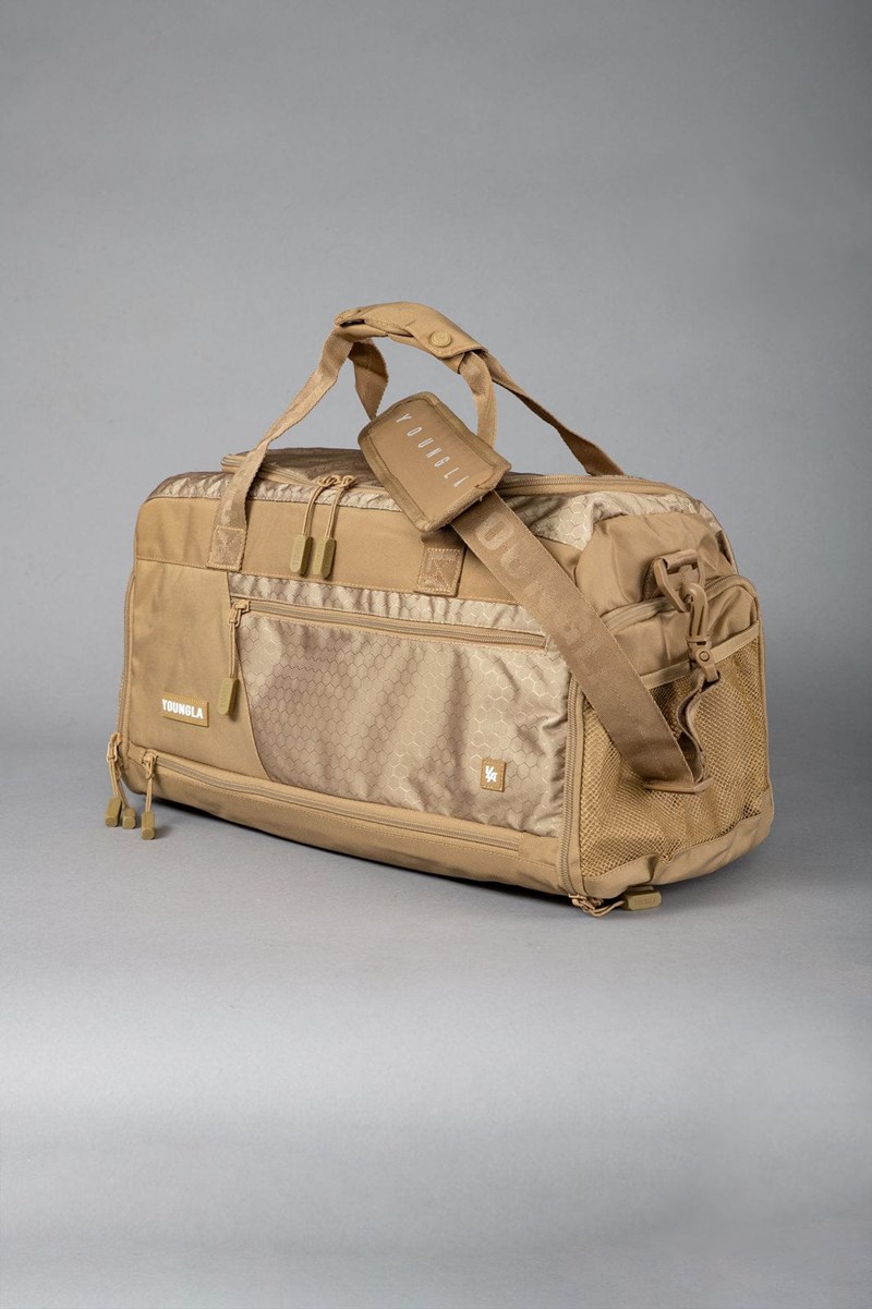 YoungLA 740 Elite Duffle Bags Tan | VSGZ92810