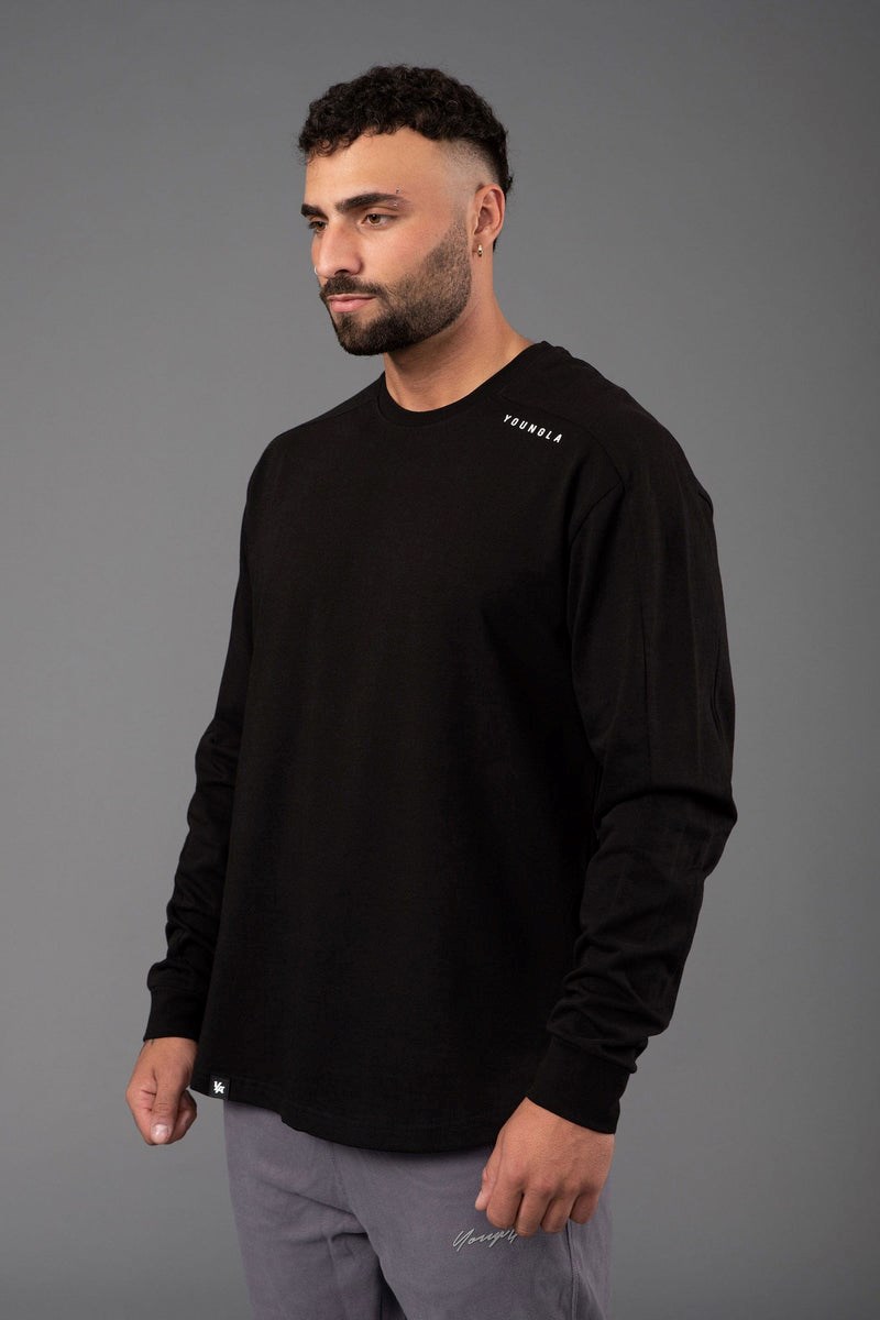 YoungLA 814 Offset Long Sleeves Černé | XDKR27419