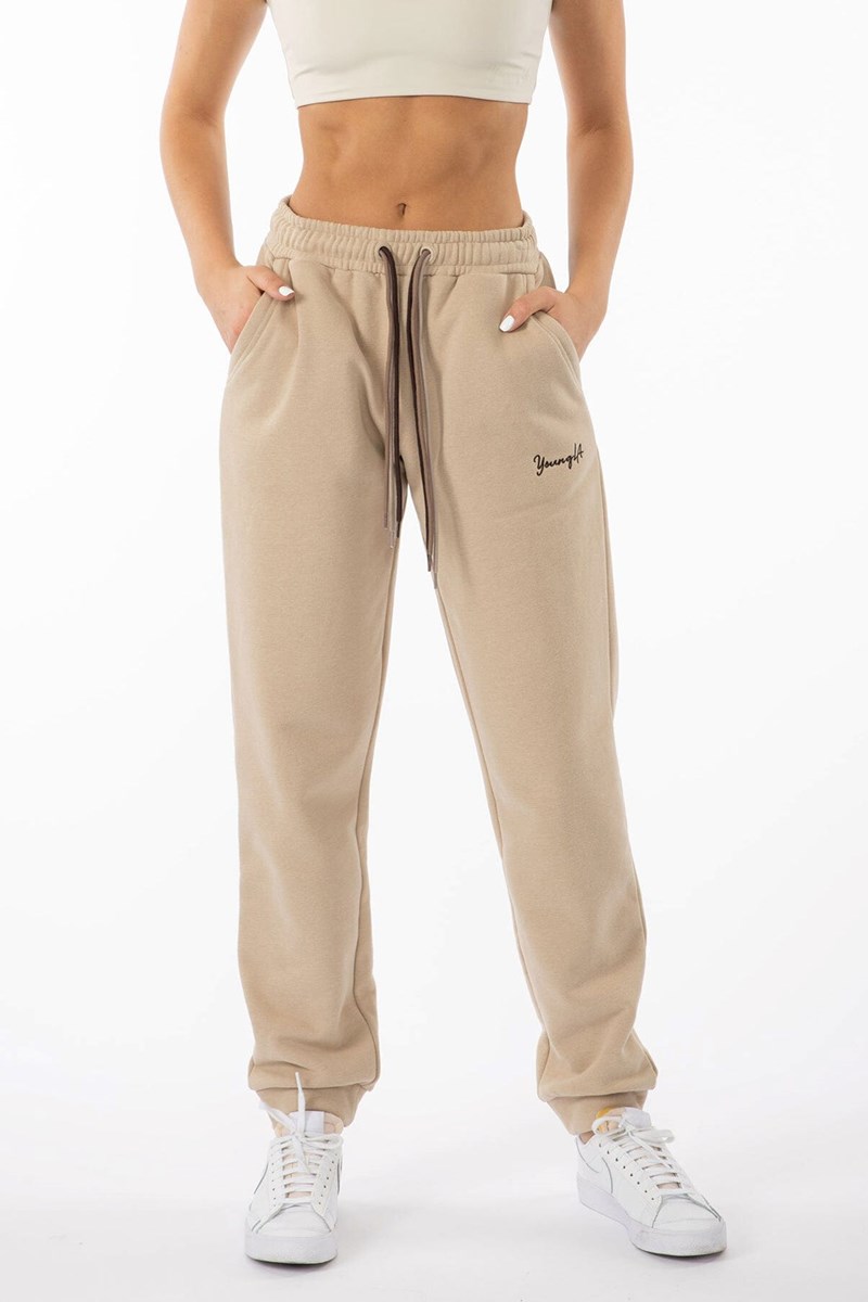 YoungLA W207 Triple String Joggers Světle | TNIC26409