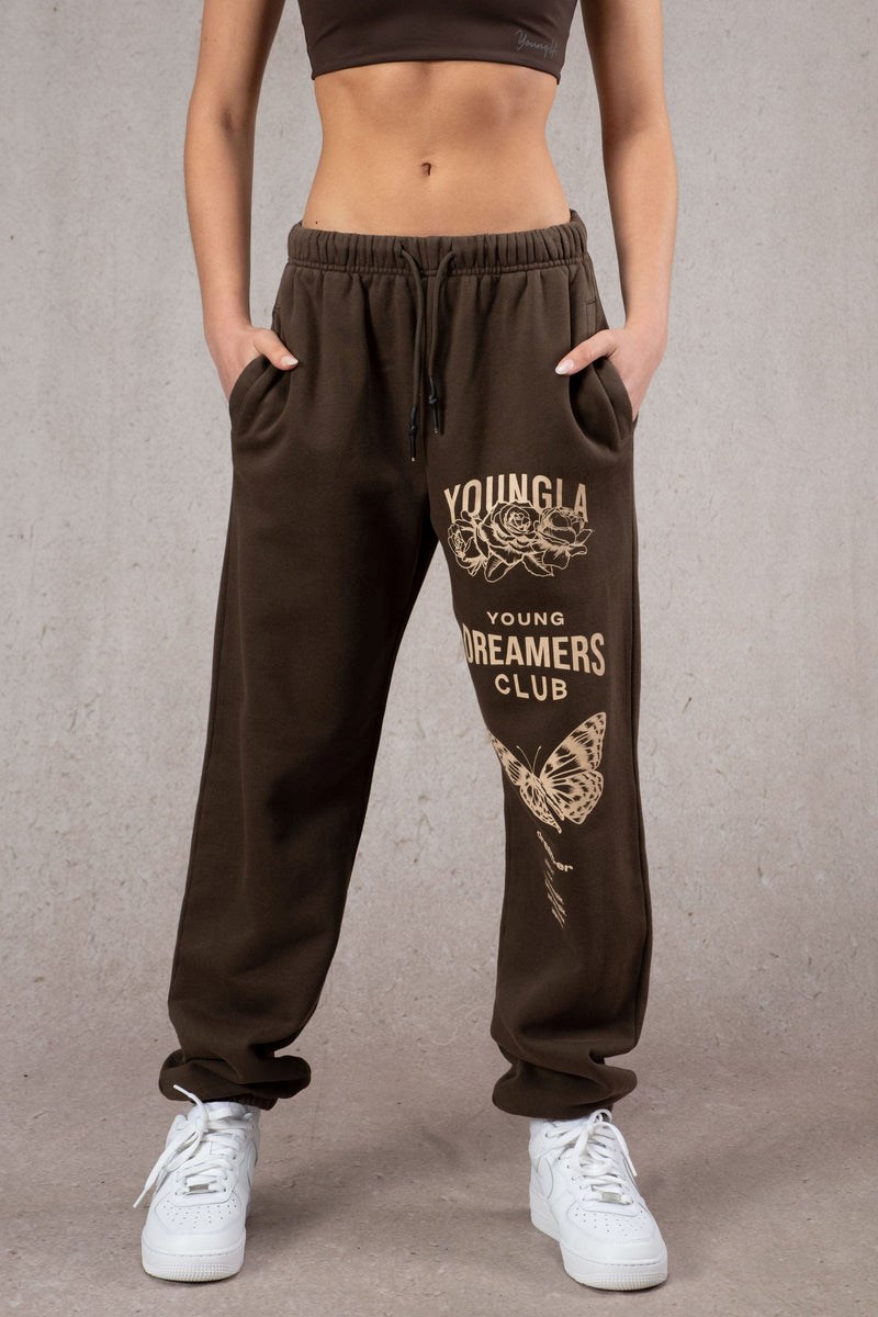 YoungLA W211 Dreamers Joggers Hnědé Blankyt Světle Modré | KMDH83246