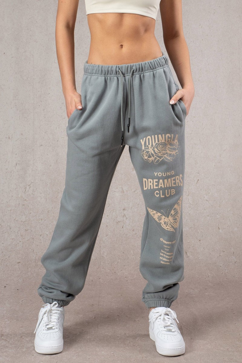 YoungLA W211 Dreamers Joggers Slate | HGSJ46781