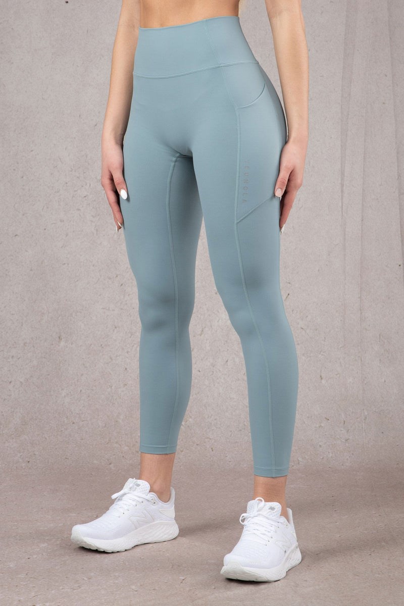 YoungLA W214 Power Leggings Slate | HVNA71289