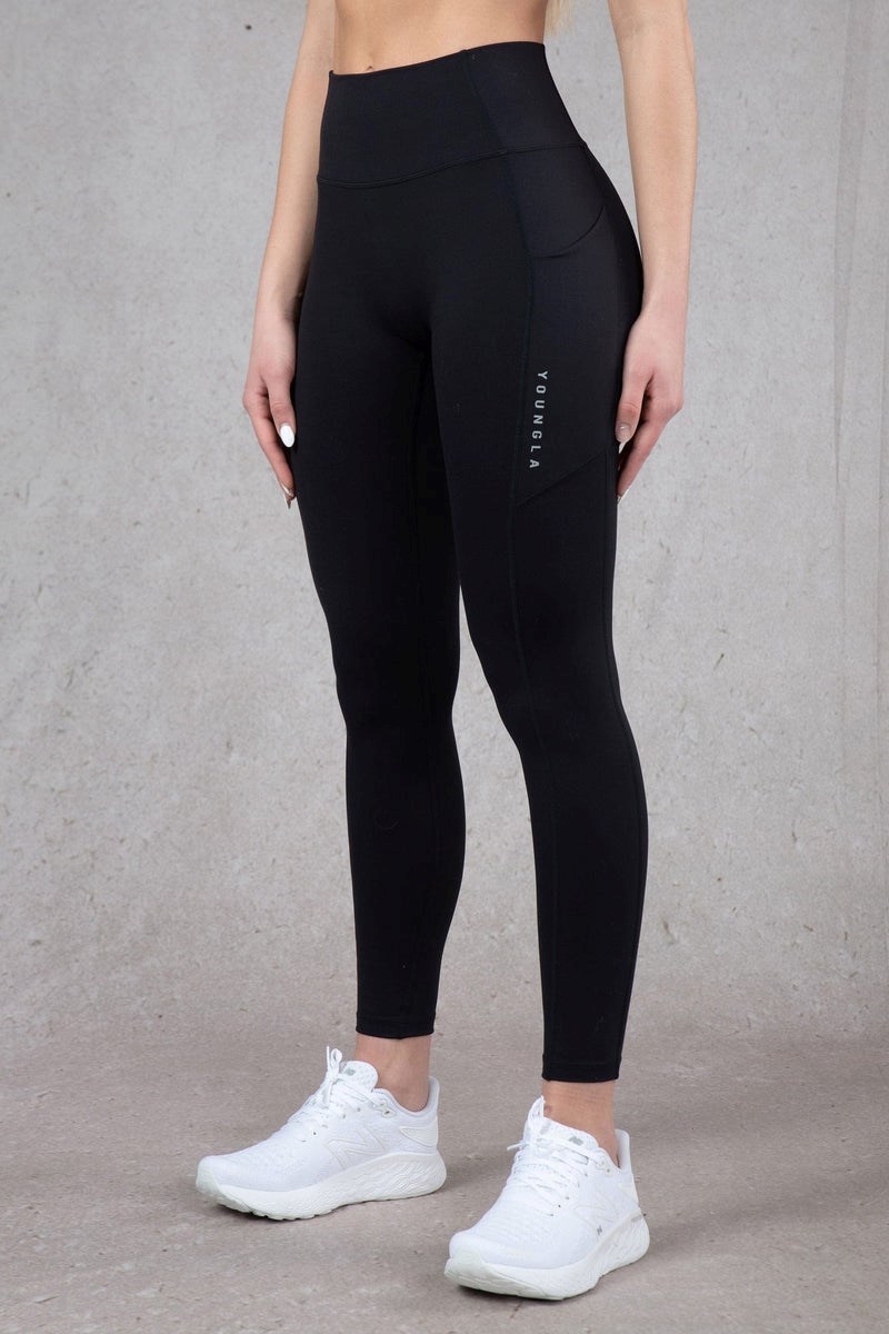 YoungLA W214 Power Leggings Černé | WVPG20598