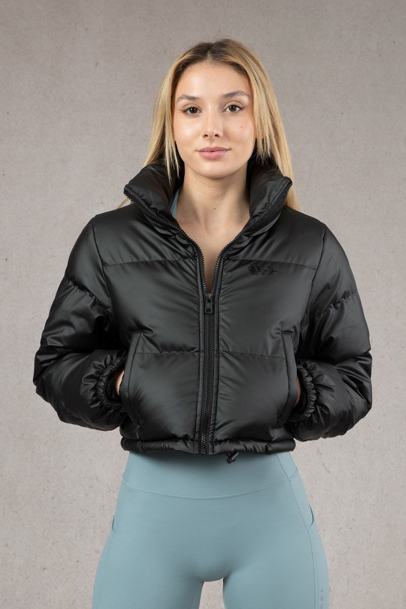 YoungLA W511 Rosita Puffer Jacket Černé | LOCE40751