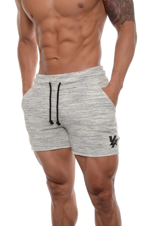 YoungLA 102 Bodybuilding French Terry Shorts Marble | DGFM41598