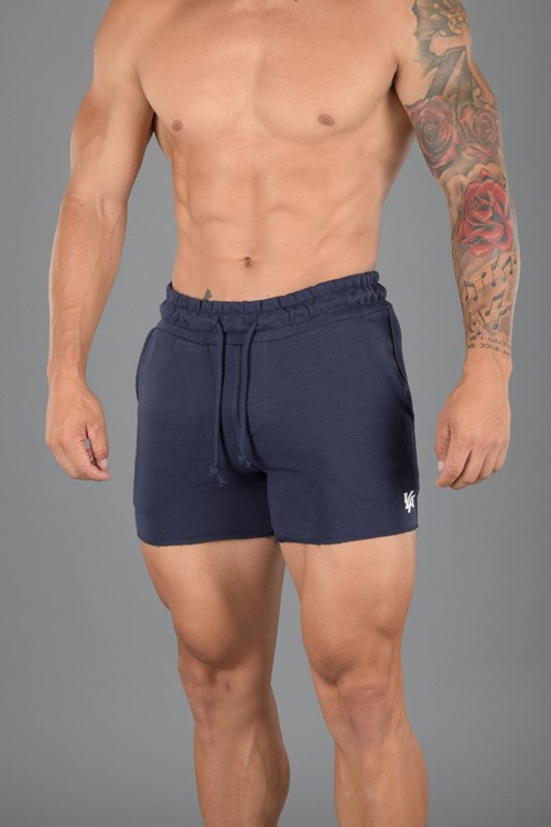 YoungLA 102 Bodybuilding French Terry Shorts Tmavě Blankyt | GVNT67305