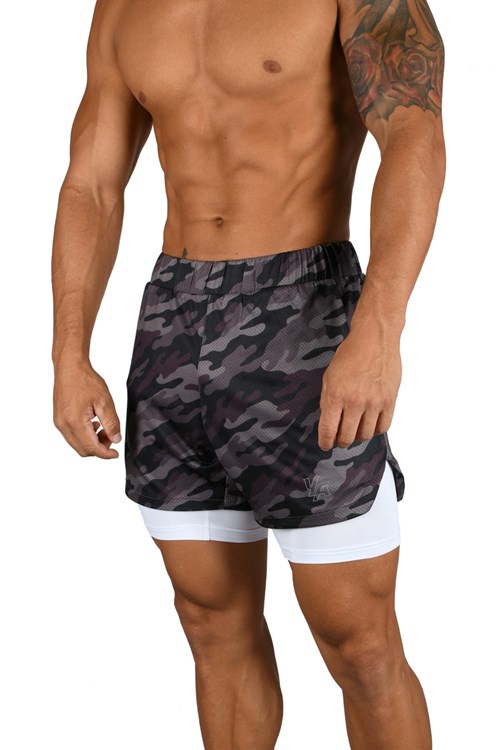 YoungLA 105 Compression Shorts 2.0 Černé | FZLR97634