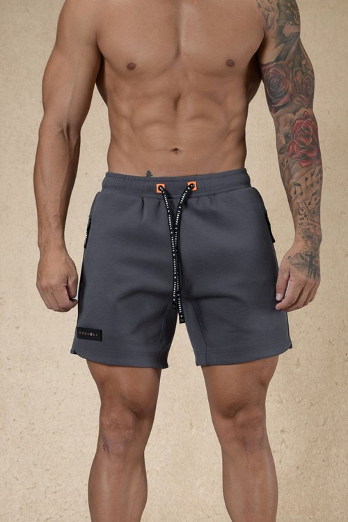 YoungLA 108 Elevate Shorts Tmavě Šedé | BNOW95218